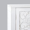 The Lakeside Collection Carved Storage Cabinet - Vintage Deco Style Entryway Furniture - 3 of 4