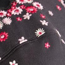 black embroidery