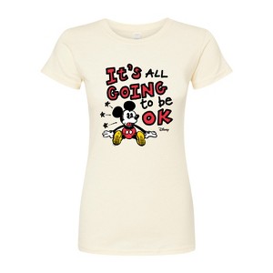 Women's - Disney - Mickey Mouse Fitted Graphic T-Shirt - 1 of 3