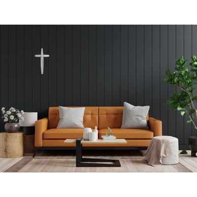 Elegant Silver Nickel-Plated Wall Cross Figurine