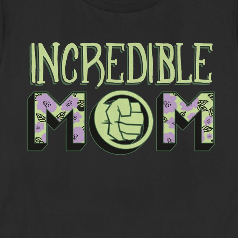 Women's Marvel Incredible Mom Hulk Badge T-Shirt, 2 of 5