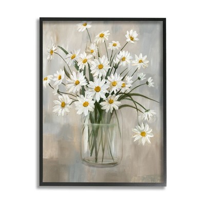 Stupell Industries Daisy Bloom Bouquet Potted Flowers Abstract Pattern