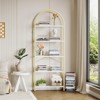 CuisinSmart 5-Tier Arched Open Display Racks, Industrial Freestanding Bookshelves, Tall Storage Rack Organizer for Bedroom Living Room Office - 2 of 4