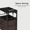KTMBDW Nightstand with Charging Station, Side Table with Fabric Drawers and Open Shelf, Bedside Table with USB Ports & Outlets for Bedroom - 4 of 4