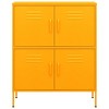 vidaXL Storage Cabinet Mustard Yellow Steel Medium Storage Cabinet - 3 of 4