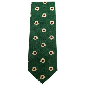 Men's Flower Pattern 3.5 Inch Wide And 62 Inch X-Long Woven Neckties - 1 of 4