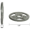 Kumasinova 2" Olympic Cast Iron Weight Plates,Gray Baked Enamel Finish Barbell Plates,Many Options - 3 of 4