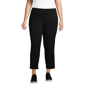 Lands' End Women's Starfish Mid Rise Pull On Crop Pants - 1 of 4