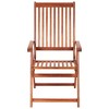 vidaXL Garden Chair Set of 3 Brown Solid Acacia wood Medium Foldable - 3 of 4