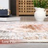 Large Area Rug 8x10 Washable Non Slip Vintage Floor Carpet Ultra Thin Soft Distressed Floral Living Room Rug Medallion Print Non Shedding Throw Rug - 4 of 4