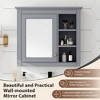 NicBex 30" Medicine Cabinet with Mirror,Wall Mounted Bathroom Storage Cabinet,Wall Cabinet with 3 Open Shelves,Over the Toilet Storage Cabinet - 4 of 4