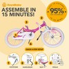 RoyalBaby Princess Girl Kids Bicycle with Kickstand - 3 of 4