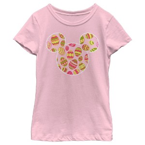 Girl's Mickey & Friends Easter Eggs and Mouse Ears T-Shirt - 1 of 4