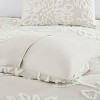 Okak Full/King 3-Piece Chenille Full-print Floral Bed Comforter Set with Pillow Shams,Comfortable Tufted Quilt Bedding Sets,Machine Washable - 3 of 4