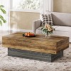Tribesigns 55-inch Farmhouse Wood Coffee Table for Living Room, Reception Area of Office, - 4 of 4