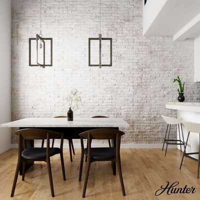 Hunter Fans 14" Woodburn Ceiling Light Brushed Nickel Finish - Vintage Modern Pendant for Indoor Spaces