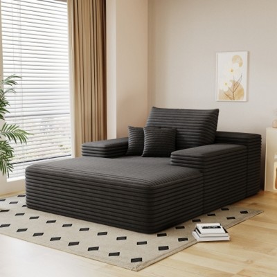 Lounge Chair Indoor, Oversized Upholstered Sofa Bed, Sleeper Couch Reading Chairs, Cloud Sofas Couches for Living Room or Bedroom-Maison Boucle