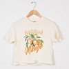 Simply Sage Market Farm Fresh Mango Watercolor Boxy Crop Top - 3 of 4