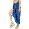 LA LEELA Women's Beachwear Summer Bikini Wraps Beach Wrap Swimwear Swim Cover Up Skirt Bathing suit Swimsuit Sarong Coverups for Women One Size Navy, - 2 of 4