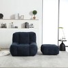 NicBex Bean Bag Chair,Beanbag Chair with Ottoman,Adult Lounge Sofa,Comfy Chair for Living Room Bedroom - 2 of 4