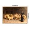 Amanti Art Daniel in the Lions Den 1872 by Briton Riviere Framed Canvas Wall Art - 4 of 4