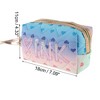 Unique Bargains Women Pink Heart Makeup Bag Blue Green Pink 1 Pc - 3 of 3