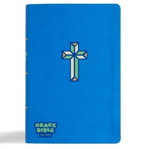 CSB Grace Bible for Kids, Blue Leathertouch (Dyslexia Friendly) - by  2k/Denmark & Csb Bibles by Holman (Leather Bound) - 1 of 1
