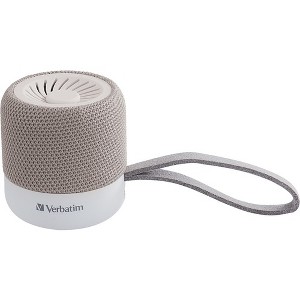 Verbatim Portable Bluetooth Speaker System - White - 100 Hz to 20 kHz - TrueWireless Stereo - Battery Rechargeable - 1 of 4