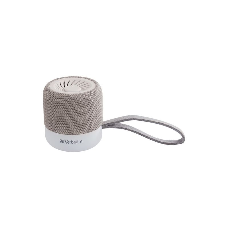 Verbatim Portable Bluetooth Speaker System - White - 100 Hz to 20 kHz - TrueWireless Stereo - Battery Rechargeable, 1 of 6