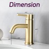 ALEXOUN Bathroom Faucet Single Hole Modern Bathroom Sink Faucet Vanity Bathroom Faucet - 3 of 4