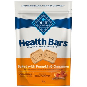 Blue Buffalo Health Bars Pumpkin and Cinnamon Flavor Natural Crunchy Dog Treat Biscuits - 16oz - 1 of 4