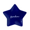 Transpac Simple Americana Red White Blue Ceramic Star Decorative Small Plate Set of 3, Dishwasher Safe, 6.5" - 3 of 4