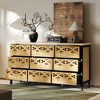 Famapy 9-Drawer Chest,Dresser with Hollow Relief,Multi-Use Sideboard Buffet Table,Kitchen Pantry Cabinet,Bedroom/Dining/Living Room Art Piece - 2 of 4