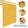 InstaHibit Set of 4 Sidewall UV30+ Fits 10x10ft Canopy Tent Zipper Outdoor Party Yellow - 4 of 4