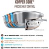 All-Clad Copper Core 5-Ply Stainless Steel Fry Pan 8 Inch Induction Oven Broiler Safe 600F Pots and Pans, Cookware Silver - 4 of 4