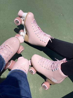 Prettyfly Women's Retro Quad Skates Vegan Leather - Pink 9 : Target