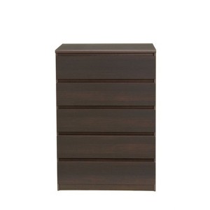 Wood Scottsdale 5 Drawer Chest in Coffee Brown-Tvilum - 1 of 4