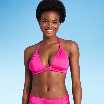 target pink bikini top
