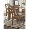 Kumasinova Set of 2 Dining Chair – Pine Veneer, Armless Chair with Transitional Double-X Back, Dining Room Side Chair, Wooden Kitchen Chair - 3 of 4