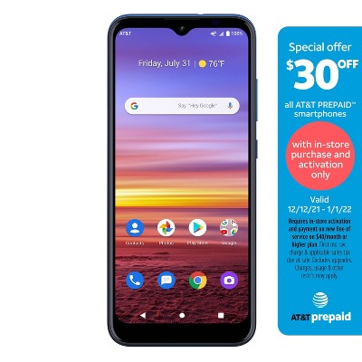 AT&T Prepaid Radiant Max (32GB) - Blue