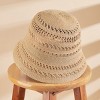 Women's Perfect View Straw Bucket Hat - Cupshe - 3 of 4