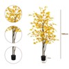 GustoWave Artificial Maple Tree,Large Artificial Maple Tree in Pot with Planting Vessel,Large Maple Maple Tree Artificial Plant Autumn Horn Decor - 3 of 4