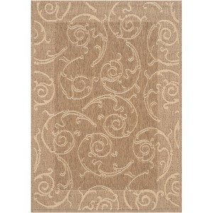 Courtyard CY2665 UV & Stain Resistant Non-Shedding Power Loomed Indoor/Outdoor Rugs - Safavieh - 1 of 4