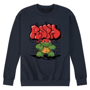 Men's - Teenage Mutant Ninja Turtles Mutant Mayhem - Baby Raph Graphic Graphic Fleece Sweatshirt - 1 of 4