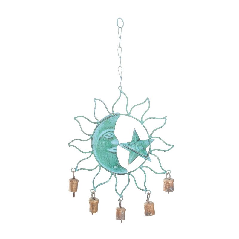 Eclectic Metal Moon and Sun Windchime Turquoise - Olivia &#38; May, 3 of 7