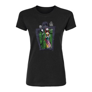 Women's - Disney - Jack Sally Fitted Graphic T-Shirt - 1 of 3