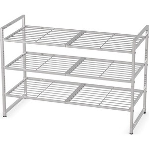 3-Tier Stackable Shoes Rack Storage Shelf - 1 of 4