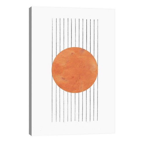40 X 26 Burnt Abstract By Whales Way Unframed Wall Canvas Print Orange Icanvas Target - Burnt Orange Canvas Wall Decor