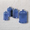 Omniware Simsbury 4-Piece Canister Set, Stoneware Kitchen Storage with Silicone-Sealed Lids, Lead-Free Glaze, Rustic Farmhouse Containers - 2 of 2