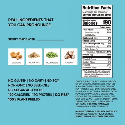 TRUBAR Oh Oh Cookie Dough Snack Bars - 6g Protein - 8.8oz/10ct